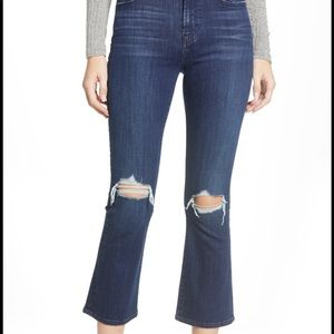 NWOT For All Mankind Cropped Kick Flare Jeans